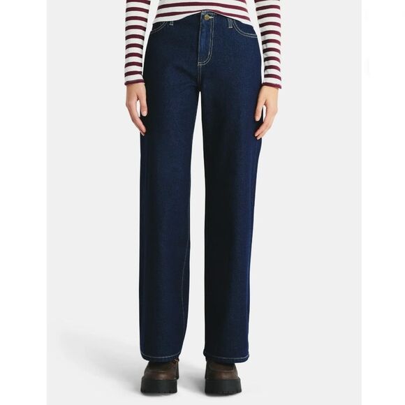 Women’s Denim Baggy Wide Leg Jeans Pants 2-Pack Size XL 16-18 - Picture 6 of 12